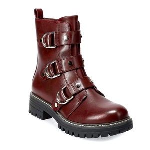 Wine red colored cichlid boots